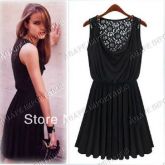 Vestido Retro Renda nas Costas
