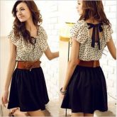 Vestido Chiffon Polka Dots