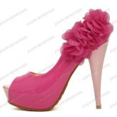Peep Toe Three Flower