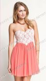 Vestido Lace Overlay Rosa